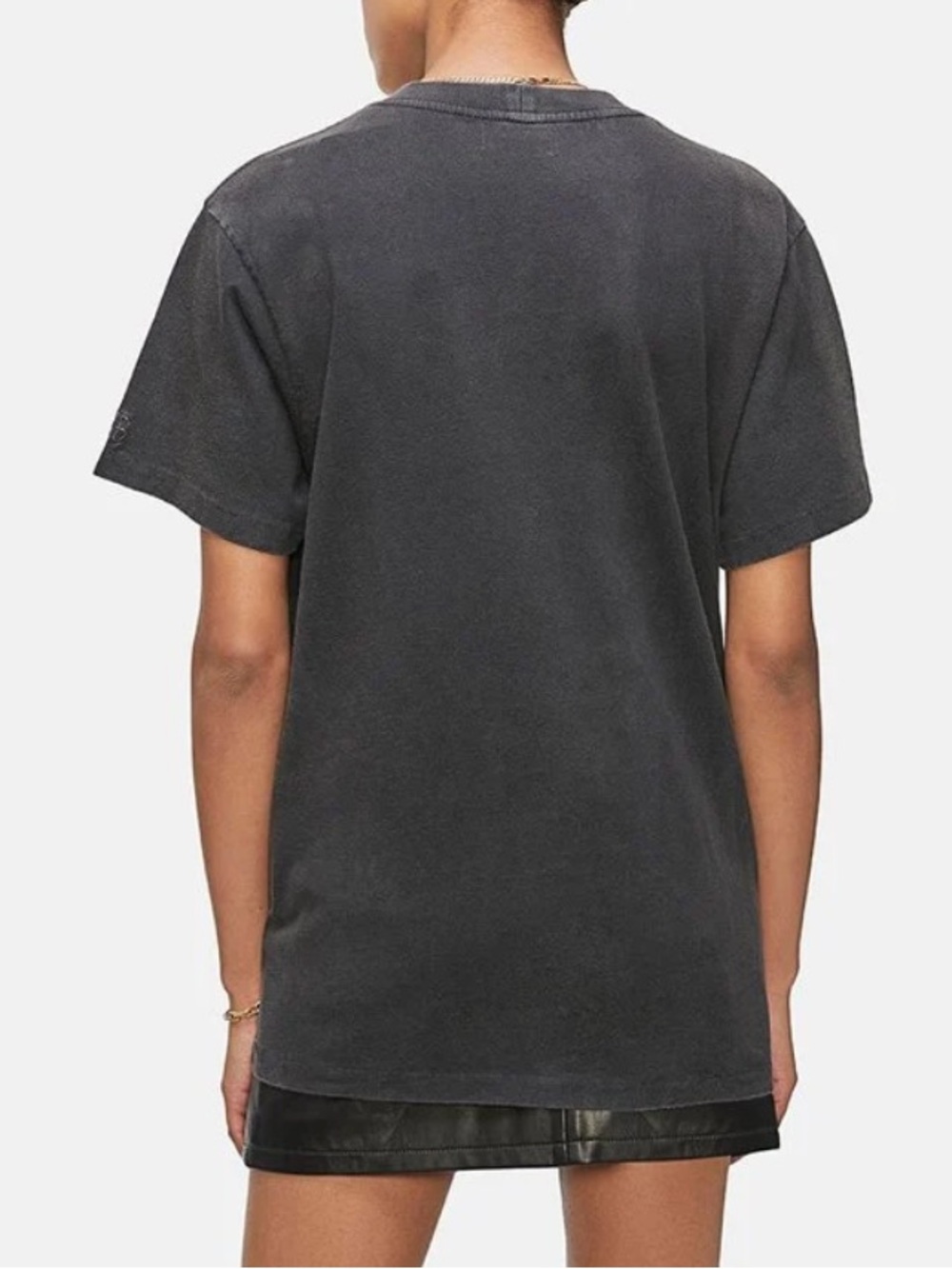 NWT Anine Bing - Lili Basic Bing Tee in Vintage Black Size M - Picture 6 of 10